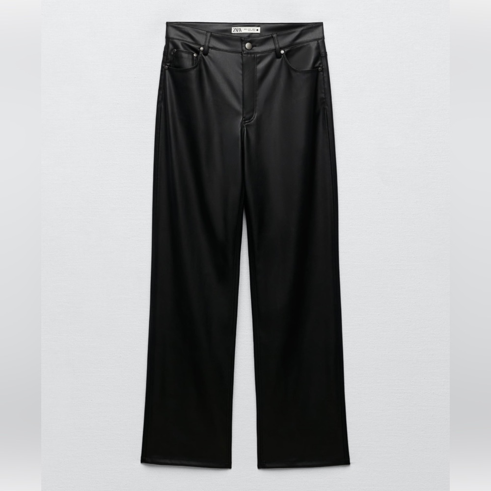 NWT- Zara The 90’s Leather Pant